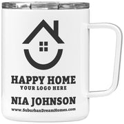 Customizable 10-oz Insulated Coffee Mug for Real Estate Professionals
