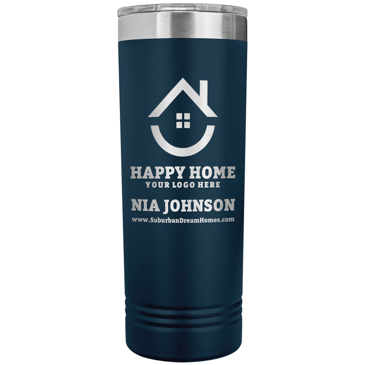 Customizable 22-oz Skinny Tumbler for Real Estate Professionals