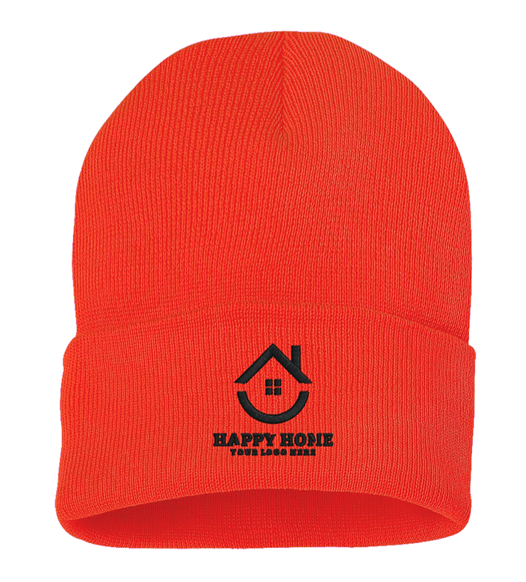 Custom Realtor Logo Embroidered Sportsman Cuffed Beanie: A Stylish Winter Essential