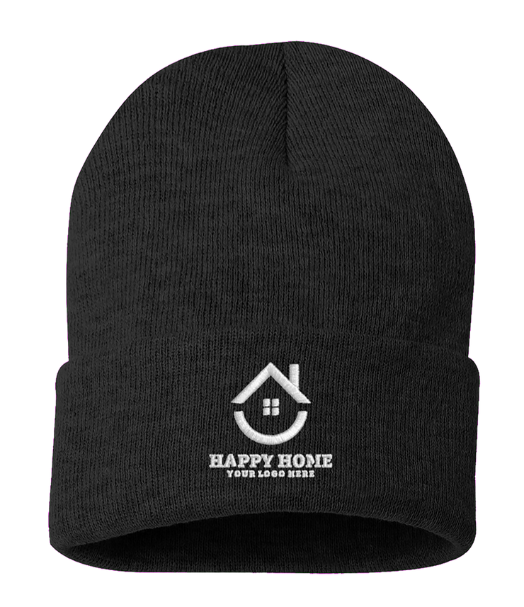 Custom Realtor Logo Embroidered Sportsman Cuffed Beanie: A Stylish Winter Essential