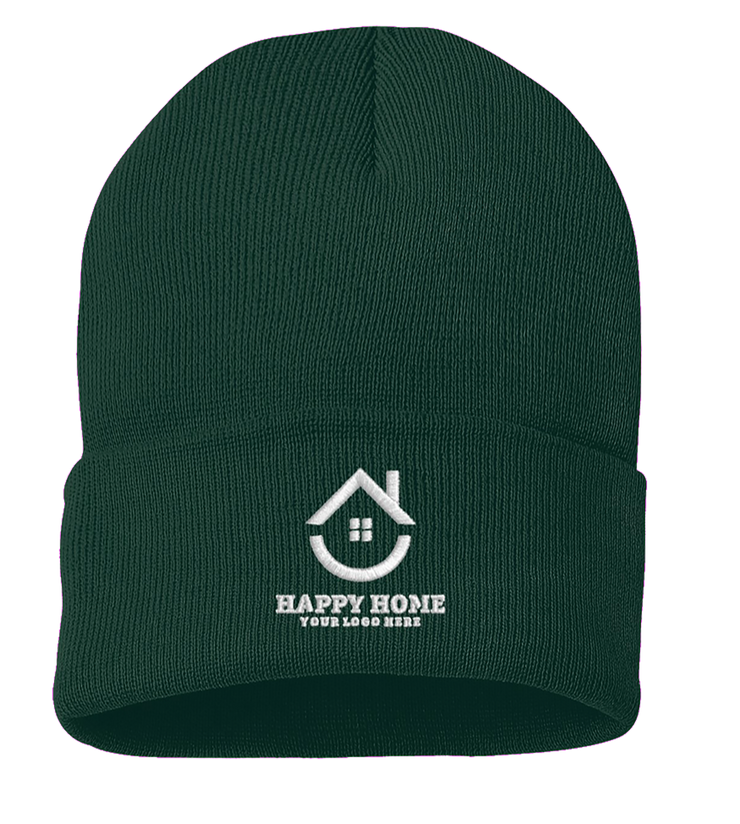 Custom Realtor Logo Embroidered Sportsman Cuffed Beanie: A Stylish Winter Essential