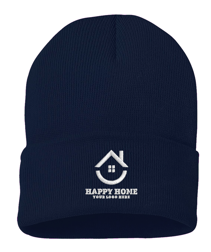 Custom Realtor Logo Embroidered Sportsman Cuffed Beanie: A Stylish Winter Essential