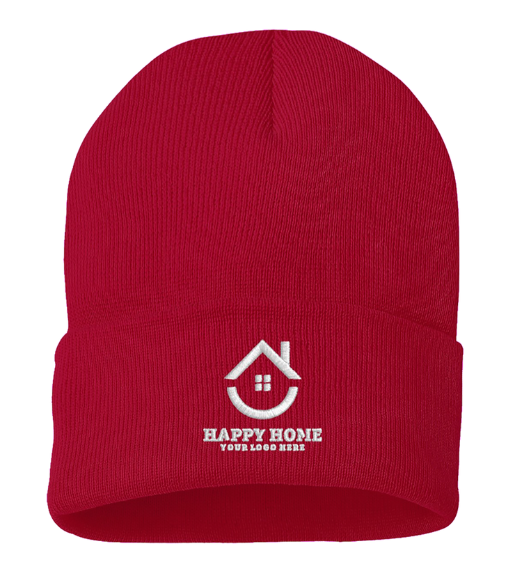 Custom Realtor Logo Embroidered Sportsman Cuffed Beanie: A Stylish Winter Essential