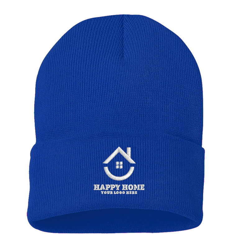 Custom Realtor Logo Embroidered Sportsman Cuffed Beanie: A Stylish Winter Essential