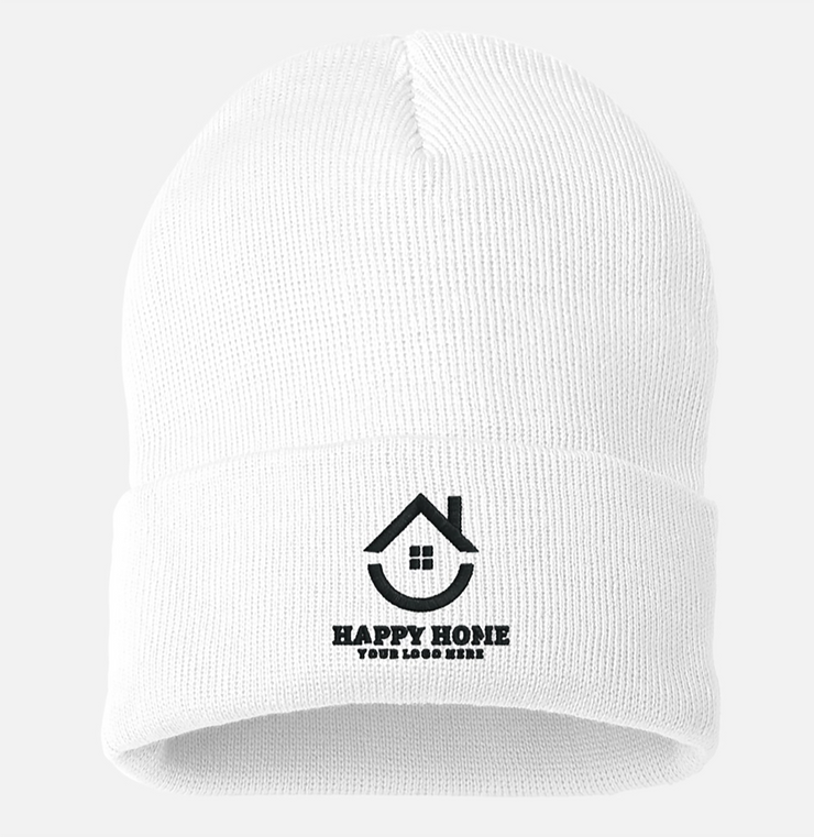 Custom Realtor Logo Embroidered Sportsman Cuffed Beanie: A Stylish Winter Essential