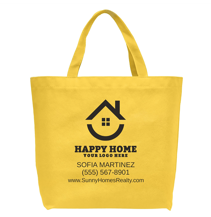Custom Eco-Friendly Realtor Tote Bags - Perfect Client Gifts in Bulk (Min. Order 50)