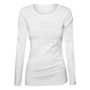 Real Estate Life Bling Ladies Long Sleeve Shirt