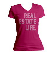 Real Estate Life Bling V-Neck Shirt