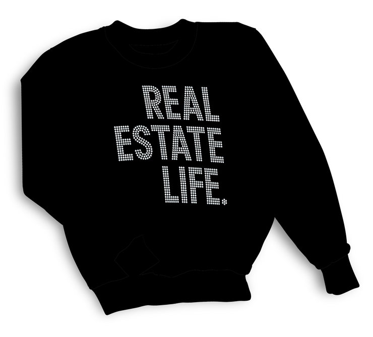 Real Estate Life Bling Ladies Sweatshirt